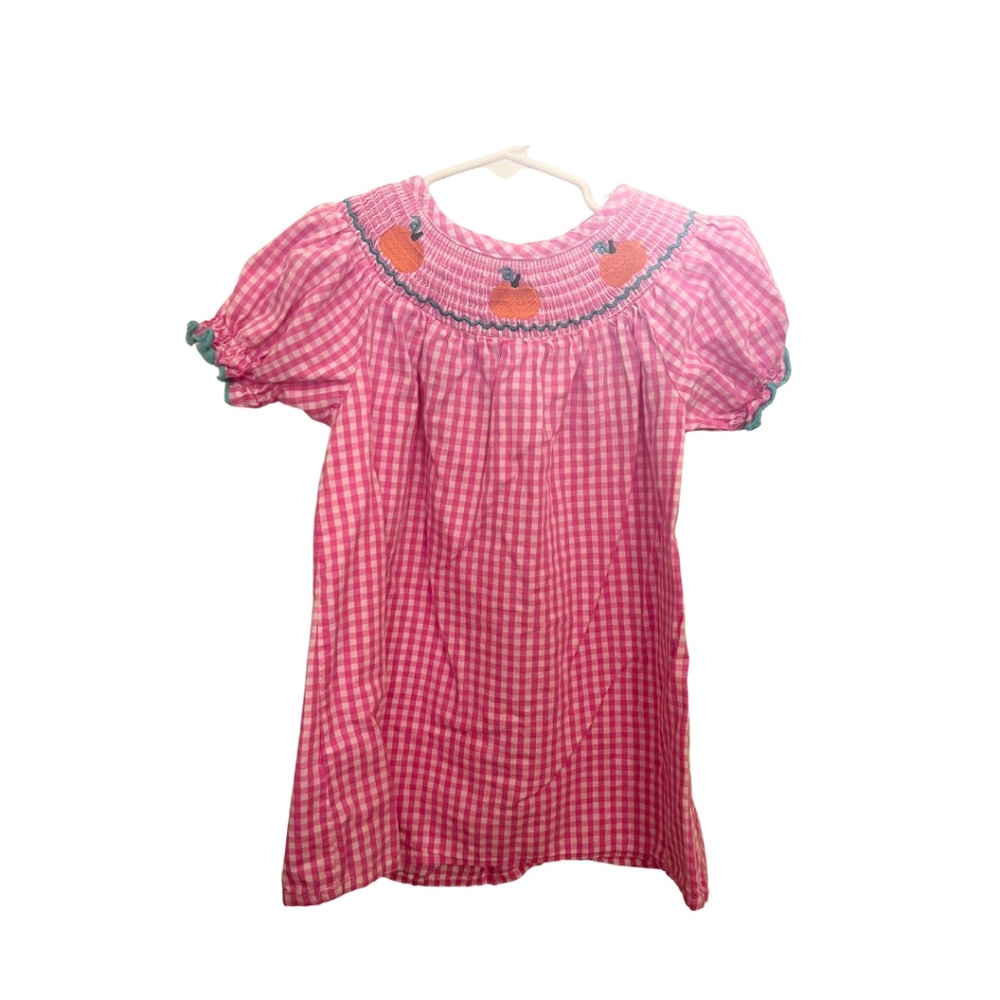 Pink Smocked Pumpkin Dress